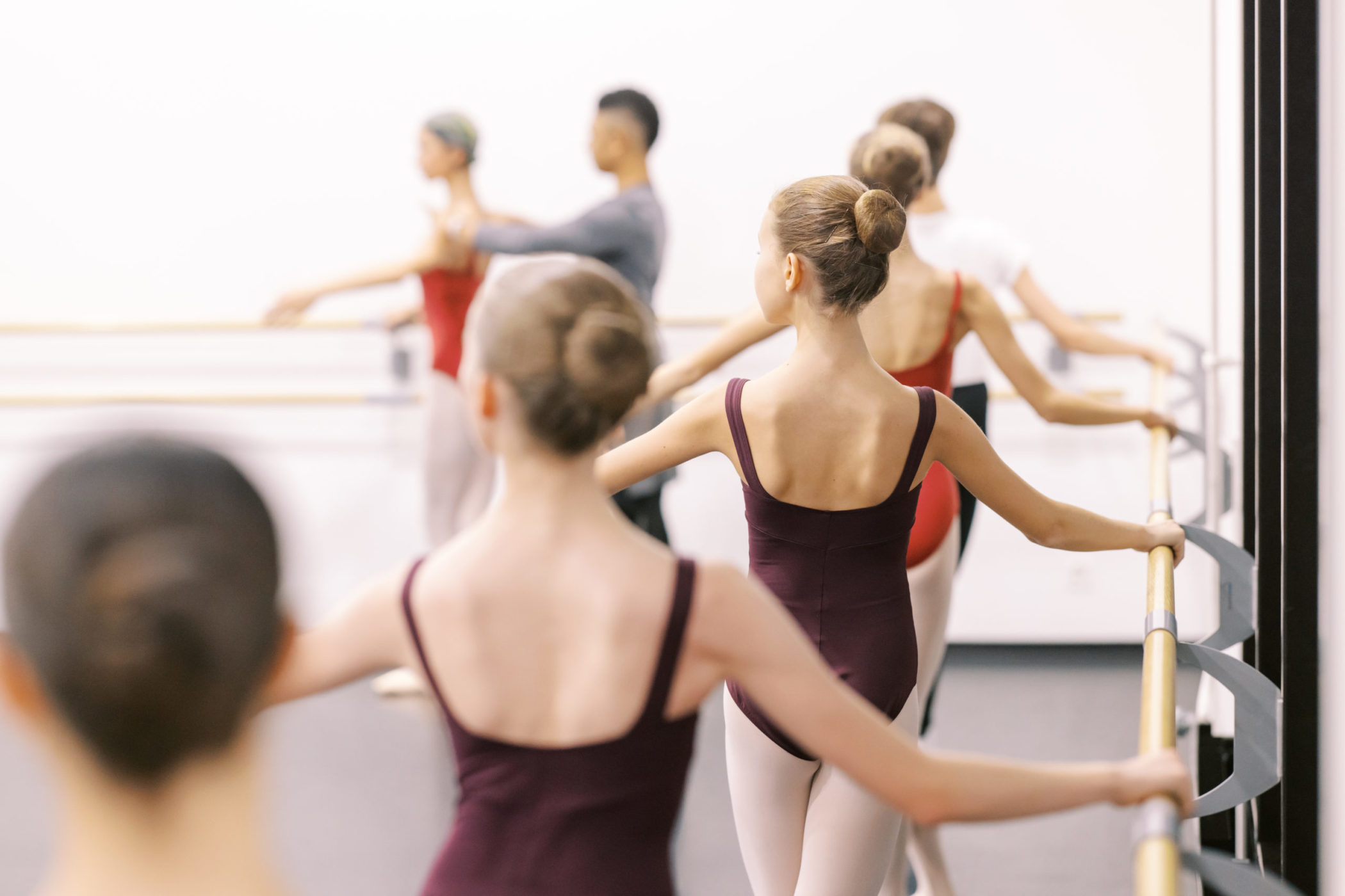 des élèves du Conservatoire populaire de Genève s'entrainent à la danse