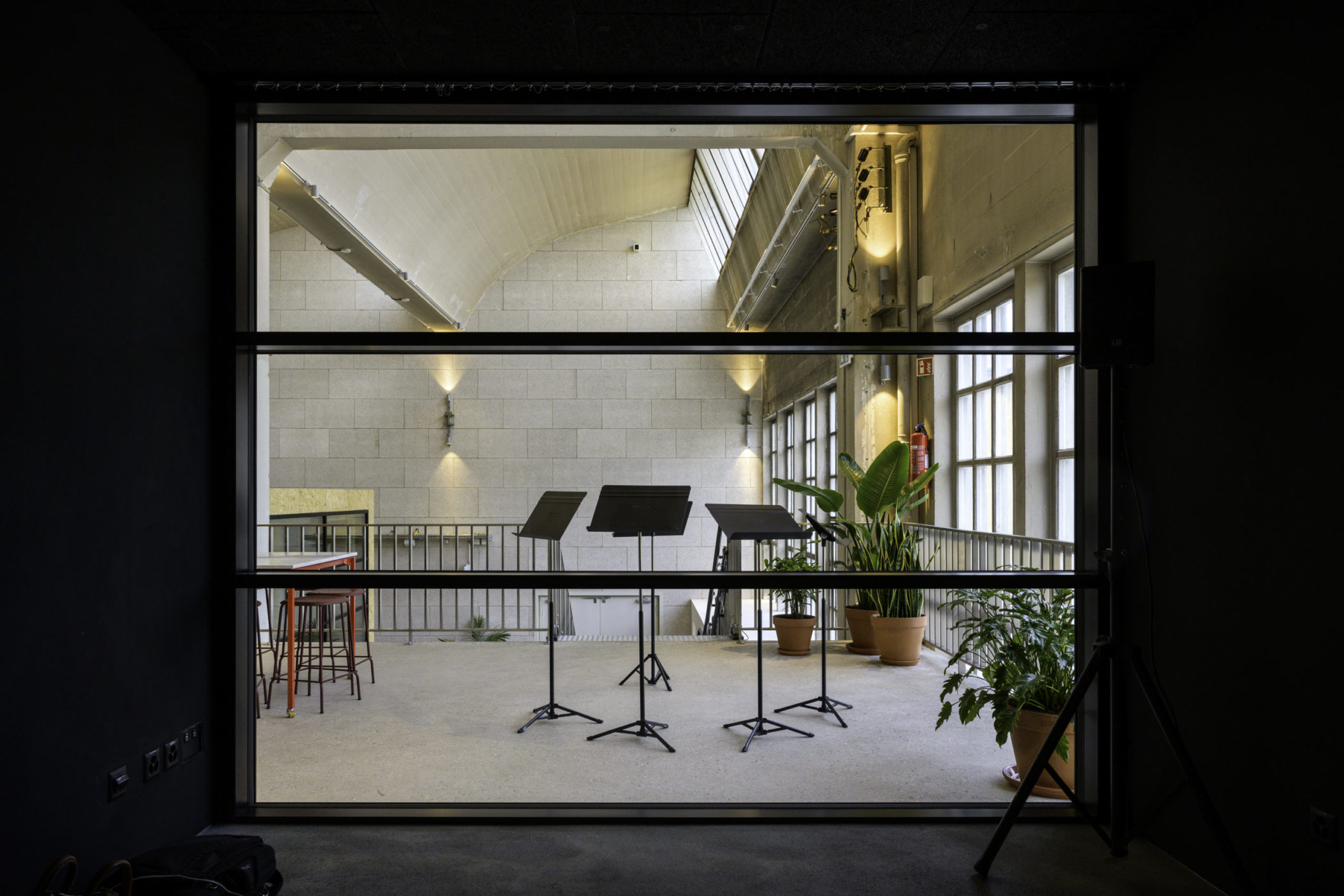 photo prise à l'intérieur des 6 toits à genève